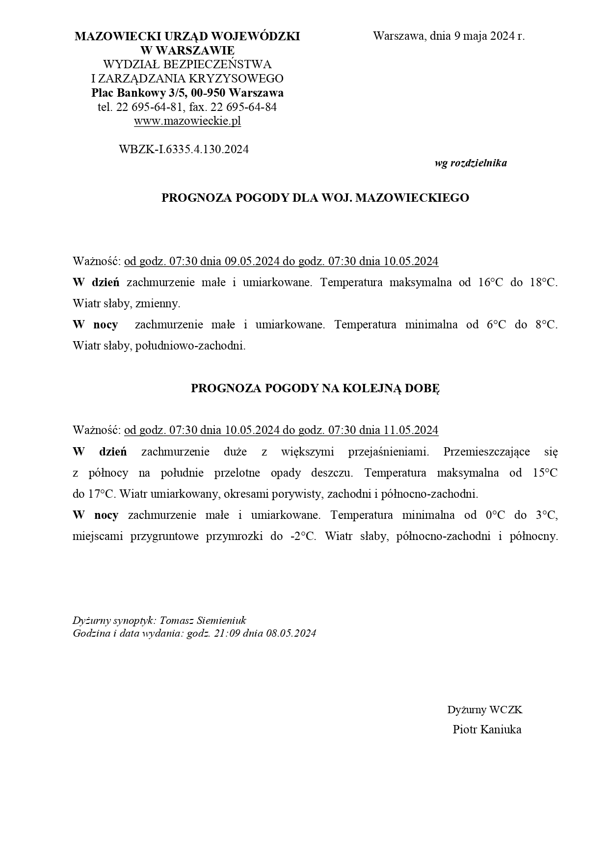 Prognoza pogody dla Mazowsza 2024 05 09_page-0001